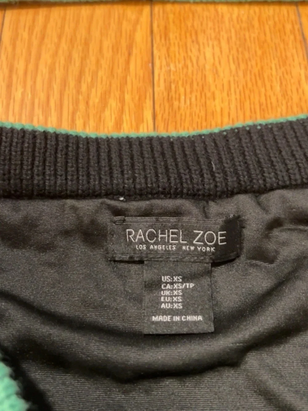 Rachel Zoe Striped Crochet Maxi Skirt & Cropped Tank in Teal, Black & Cream - Picture 6 of 7